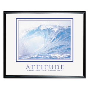 Advantus Corporation 78024 Attitude/Waves" Framed Motivational Print, 30 x 24 by ADVANTUS CORPORATION