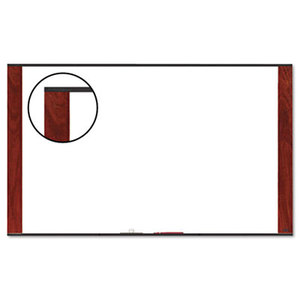 3M M9648MY Melamine Dry Erase Board, 96 x 48, Mahogany Frame by 3M/COMMERCIAL TAPE DIV.