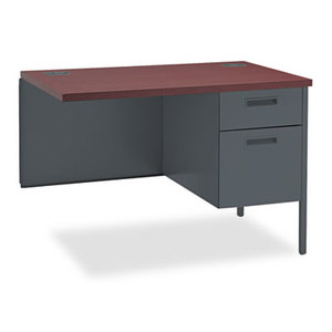 HON COMPANY P3235RNS Metro Classic Series Workstation Return, Right, 42w x 24d, Mahogany/Charcoal by HON COMPANY