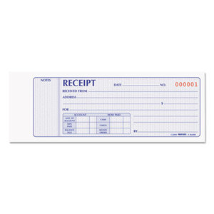 REDIFORM OFFICE PRODUCTS 8L800 Receipt Book, 2 3/4 x 7, Carbonless Duplicate, 100 Sets/Book by REDIFORM OFFICE PRODUCTS