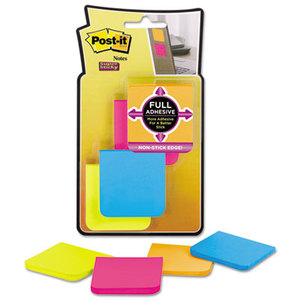 3M F220-8SSAU Full Adhesive Notes, 2 x 2, Assorted Rio de Janeiro Colors, 8/PK by 3M/COMMERCIAL TAPE DIV.