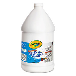 BINNEY & SMITH / CRAYOLA 542128053 Washable Paint, White, 1 gal by BINNEY & SMITH / CRAYOLA