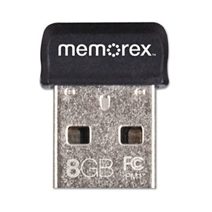 MEMOREX 32-0200-2682-2 Micro TravelDrive USB 2.0 Flash Drive, 8 GB by MEMOREX