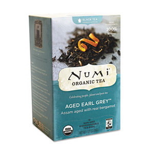 Organic Teas and Teasans, 1.27oz, Aged Earl Grey, 18/Box by NUMI