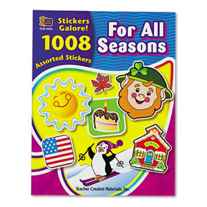 TEACHER CREATED RESOURCES 4224 Sticker Book, For All Seasons, 1,008/Pack by TEACHER CREATED RESOURCES