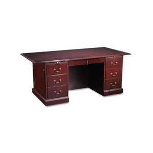 HON COMPANY 94271NN 94000 Series Double Pedestal Desk, 72w x 36d x 29-1/2h, Mahogany by HON COMPANY