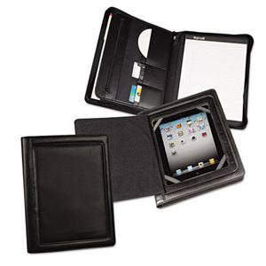 SAMSILL CORPORATION 70600 iPad Zipper Padfolio With Smart Magnetic Flap, Vinyl, Black by SAMSILL CORPORATION