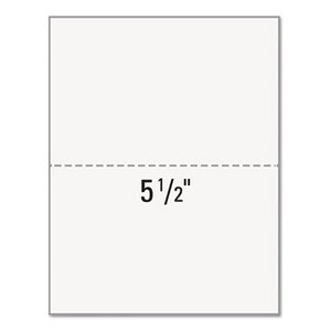 Paris Business Products PRB-04116 Office Paper, Perforated 5 1/2" From Bottom, 8 1/2 x 11, 20-lb, 500/Ream by PARIS BUSINESS PRODUCTS