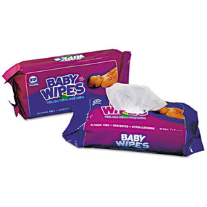 Royal Paper Products, Inc. RPP RPBWUR-80 Baby Wipes Refill Pack, White, 80/Pack, 12 Packs/Carton by ROYAL PAPER PRODUCTS