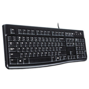 K120 Ergonomic Desktop Wired Keyboard, USB, Black by LOGITECH, INC.