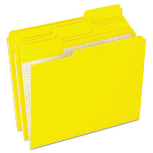 Cardinal Brands, Inc R15213YEL Reinforced Top Tab File Folders, 1/3 Cut, Letter, Yellow, 100/Box by ESSELTE PENDAFLEX CORP.