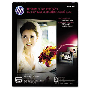 Hewlett-Packard CR664A Premium Plus Photo Paper, 80 lbs., Glossy, 8-1/2 x 11, 50 Sheets/Pack by HEWLETT PACKARD COMPANY