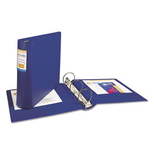 Avery 06635 Heavy-Duty Binder with Round Rings, 11 x 8 1/2, 3" Capacity, Blue by AVERY-DENNISON