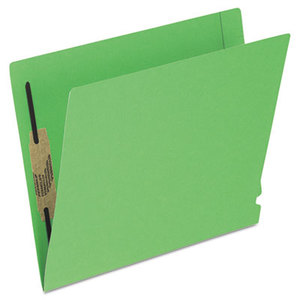 Cardinal Brands, Inc H10U13GR Reinforced End Tab Expansion Folders, Two Fasteners, Letter, Green, 50/Box by ESSELTE PENDAFLEX CORP.