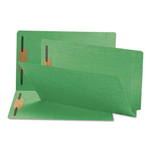 SMEAD MANUFACTURING COMPANY 28140 Two-Inch Capacity Fastener Folders, Straight Tab, Legal, Green, 50/Box by SMEAD MANUFACTURING CO.