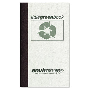 Roaring Spring Paper Products 77356 Little Green Book, Gray Cover, Narrow Rule, 5 x 3, White Paper, 60 Sheets by ROARING SPRING PAPER PRODUCTS