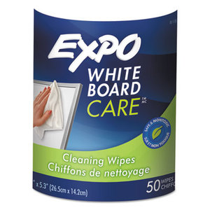 Dry-Erase Board-Cleaning Wet Wipes, 6 x 9, 50/Container by SANFORD