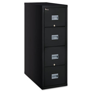 FireKing Security Group 4P2131CBL Patriot Insulated Four-Drawer Fire File, 20-3/4w x 31-5/8d x 52-3/4h, Black by FIRE KING INTERNATIONAL