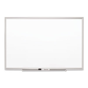 Quartet 2548 Classic Series Porcelain Magnetic Board, 96 x 48, White, Silver Aluminum Frame by QUARTET MFG.