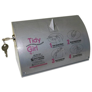Tidy Girl Plastic Feminine Hygiene Disposal Bag Dispenser, Gray by STOUT