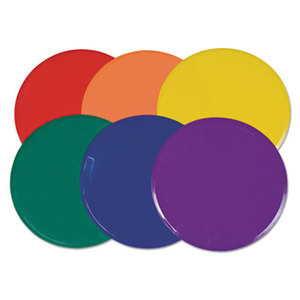Extra Large Poly Marker Set, 12" Diameter, Assorted Colors, 6 Spots/Set by CHAMPION SPORT