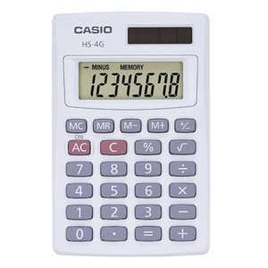 Casio Computer Co., Ltd HS-4G HS-4G Mini Handheld Calculator