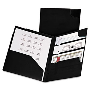 ESSELTE CORPORATION 99802 Divide It Up Four-Pocket Poly Folder, 11 x 8-1/2, Black by ESSELTE PENDAFLEX CORP.