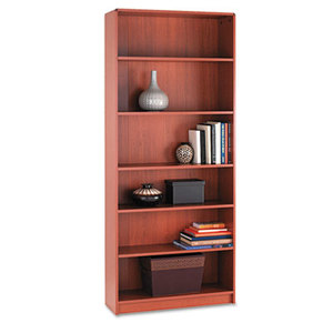 HON COMPANY 1897J 1890 Series Bookcase, Six Shelf, 36w x 11 1/2d x 84h, Henna Cherry by HON COMPANY