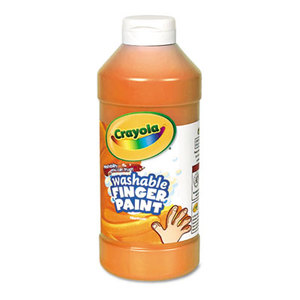 BINNEY & SMITH / CRAYOLA 551316036 Washable Fingerpaint, Orange, 16 oz by BINNEY & SMITH / CRAYOLA