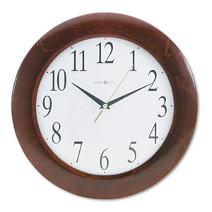 Corporate Wall Clock, 12-3/4", Cherry by HOWARD MILLER CLOCK CO.