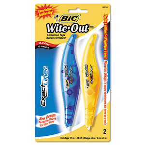 BIC WOELP21 Wite-Out Exact Liner Correction Tape Pen, 1/5" x 236", 2/Pack by BIC CORP.