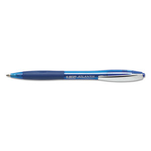 BIC VCG11 BLU Atlantis Ballpoint Retractable Pen, Blue Ink, Medium, 1mm, Dozen by BIC CORP.